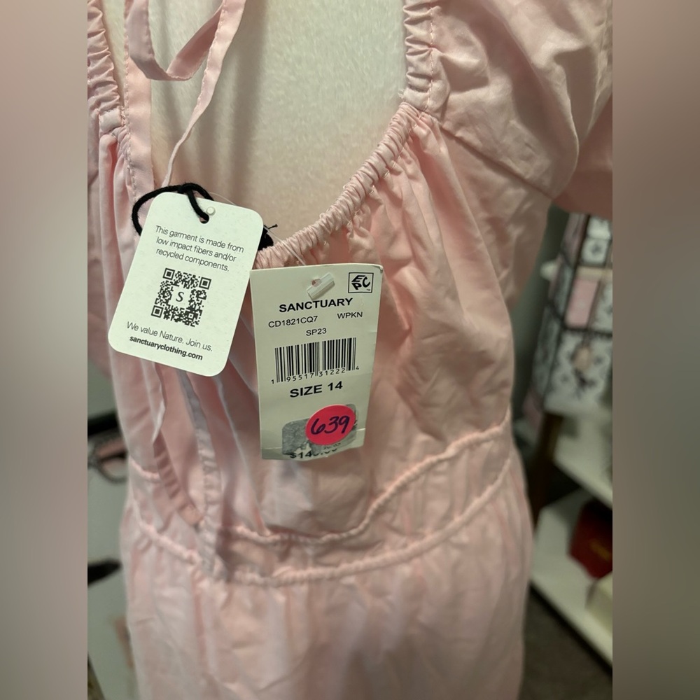 Sanctuary Women's Tie Detail Midi Dress NWT 14 - Picture 12 of 12